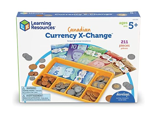 Learning Resources Canadian Currency-X-Change Pretend Play Money