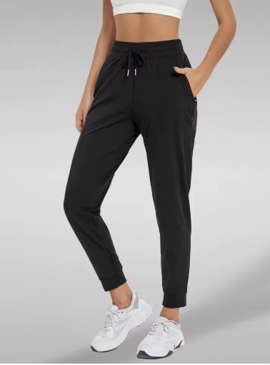 Women's High-Waisted Athletic Yoga Jogger Pants
