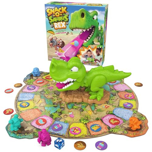 Spin Master Games Snack-O-Saurus Rex Interactive Dinosaur Board Game