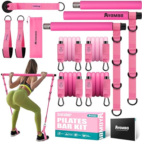 Ayombo Pilates Bar Kit with Resistance Bands