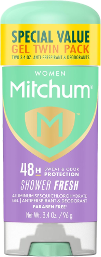 Mitchum Shower Fresh Women's Deodorant Antiperspirant Gel Stick (2-Pack)