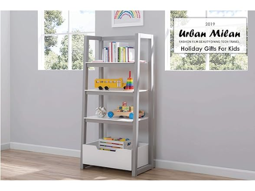 Delta Children Ladder Shelf with Storage Bin