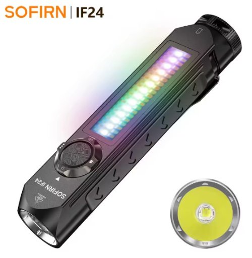 Sofirn IF24 2000lm USB-C Rechargeable RGB LED Flashlight