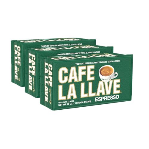 Cafe La Llave Dark Roast Ground Espresso Coffee 3-Pack 16-Oz Deal
