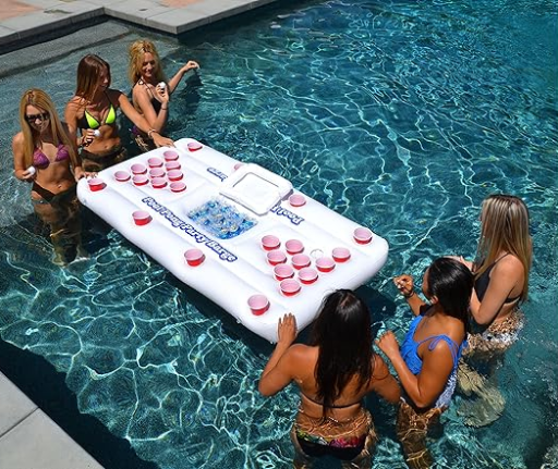 GoPong Pool Party Barge Floating Beer Pong Table