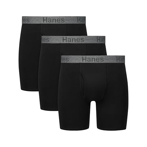 Hanes Men's 3-Pack Stay Dry Pouch Boxer Briefs