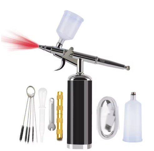 Upgraded Portable Airbrush Spray Gun with Compressor