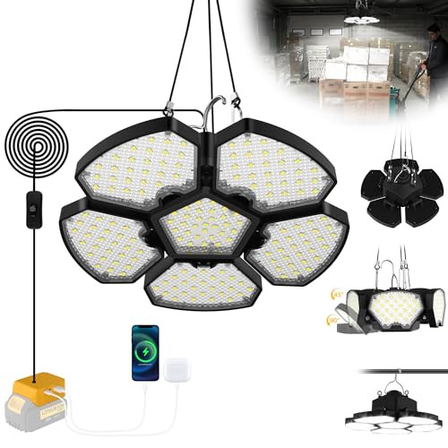 T-SUN Rechargeable Pendant Lights for DeWalt 20V Battery