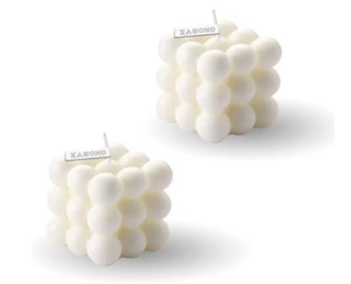 Xabono Handcrafted Mini Soy Wax Bubble Candles 8-Pack