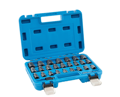 27-Piece Multi-Spline Screw Extractor Set