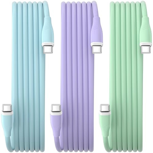 USB-C to USB-C Cable 6FT (3-Pack), 60W Fast Charging