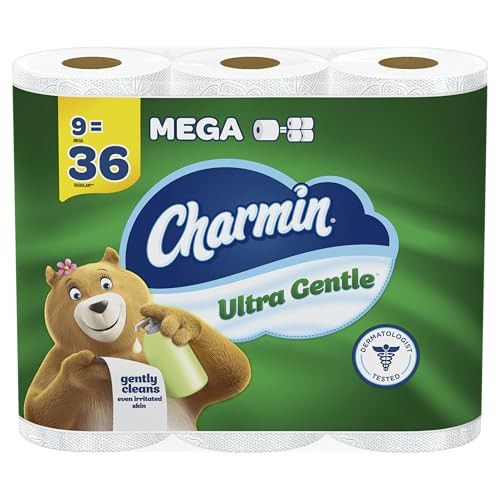 9-Pack 231-Sheets Charmin Toilet Paper Mega Rolls (Ultra Gentle)