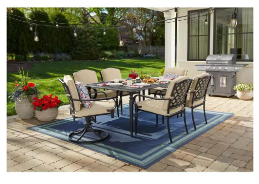 YMMV | Hampton Bay Laurel Oaks 7-Piece Patio Dining Set