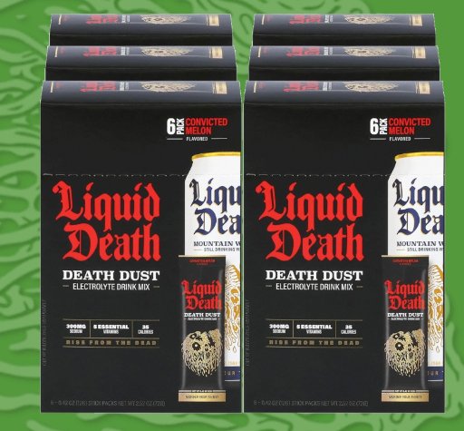 Liquid Death Electrolyte Death Dust Hydration Powder, 36-Pack
