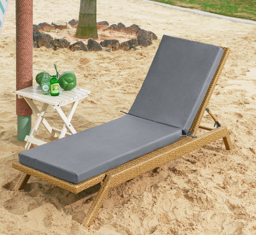 YEERSWAG Outdoor Recliner Chaise Lounge Cushion