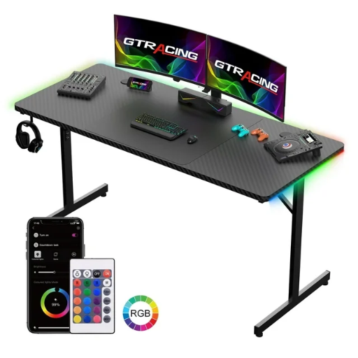 GTRACING 55-inch RGB Gaming Desk