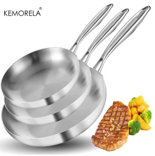 Stainless Steel Wok Pan