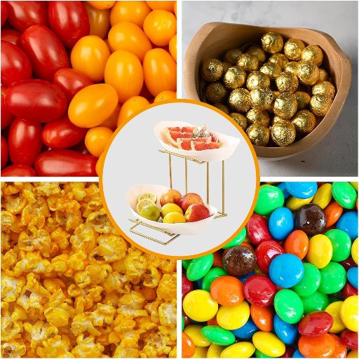 Two Tier Plastic Fruit Bowl