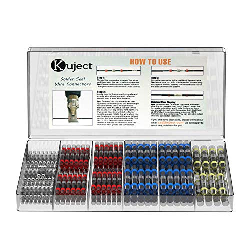 Kuject Solder Seal Heat Shrink Butt Wire Connectors
