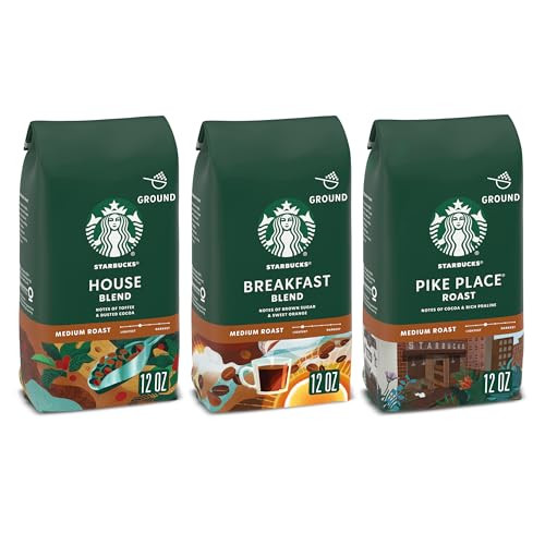 Starbucks Ground Coffee Variety 3 Pack