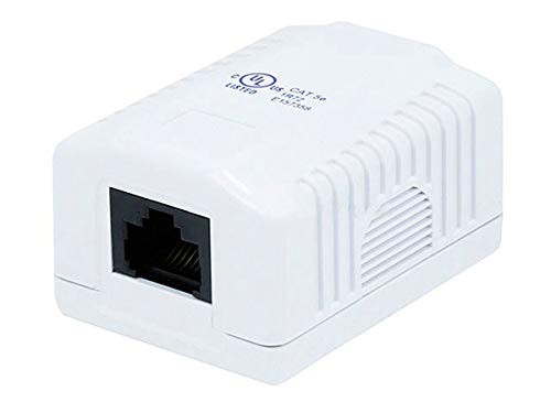 1-Port Monoprice Cat5e RJ45 Surface Mount Box