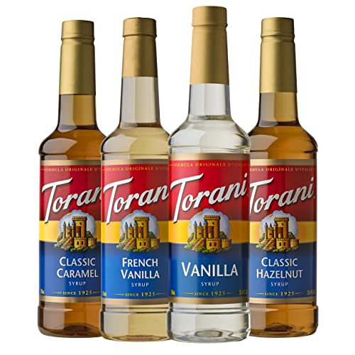 4-Pack 25.4-Oz Torani Syrup (Caramel, French Vanilla, Vanilla, Hazelnut) Deal