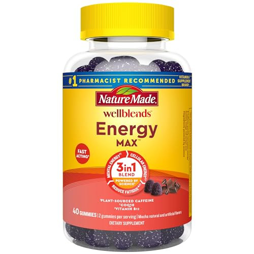 Nature Made Wellblends EnergyMAX Vitamin Gummies 40 Count
