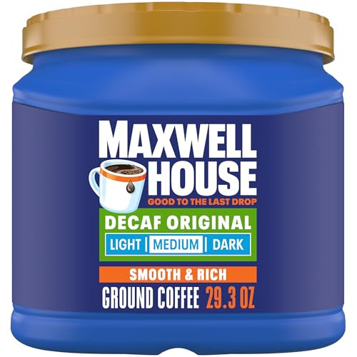 MAXWELL HOUSE Decaffeinated Original Medium Roast Ground Coffee, 29.3 Oz.