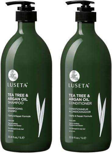 Luseta Tea Tree & Argan Oil Shampoo and Conditioner Set