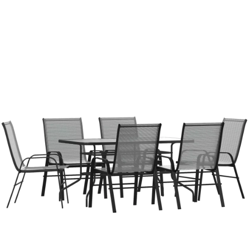 Emma and Oliver 7 Piece Patio Dining Set