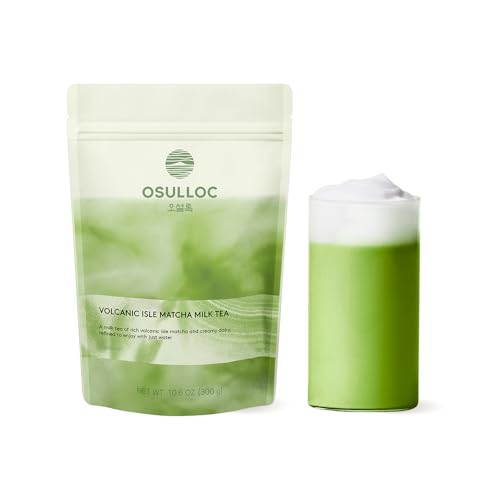 OSULLOC Volcanic Isle Matcha Milk Tea Latte Powder 10.6oz