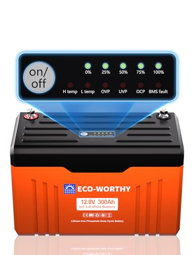 ECO-WORTHY 12V 300AH LiFePO4 Lithium Battery