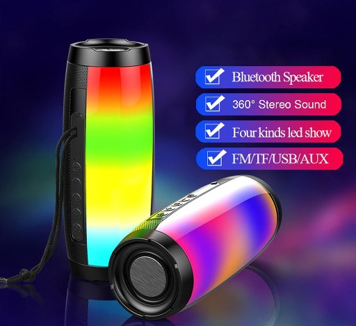 CRLKSSJX Portable Wireless Bluetooth Speakers W/8H Playtime