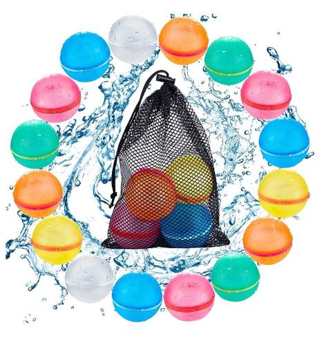 16-Piece Reusable Self-Sealing Water Balloons