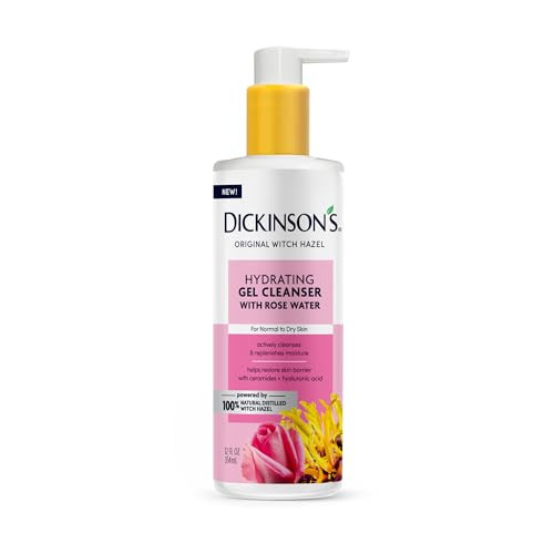 Dickinson's Original Witch Hazel Hydrating Gel Facial Cleanser with Rose Water