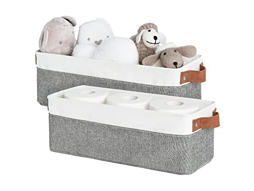 2-Pack StorageWorks Narrow Storage Bins w/ Handles