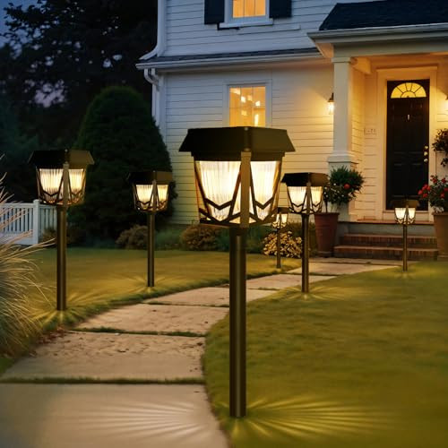 Solar Pathway Light 6-Pack with DC Charger