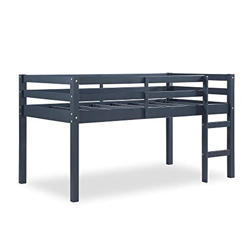 DHP Milton Twin Solid Pine Wood Loft Bed