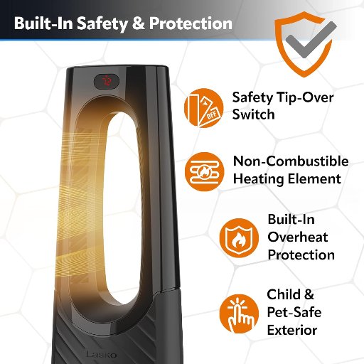Lasko Oscillating Bladeless Ceramic Tower Space Heater