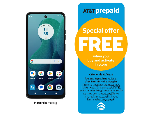 AT&T Motorola Moto G 2025 Prepaid Smartphone