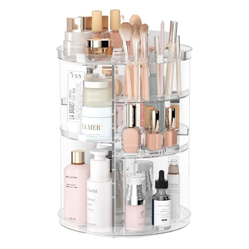 Adjustable Rotating Makeup Organizer