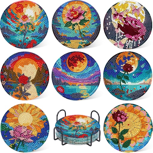 5D Diamond Art Coasters Sets