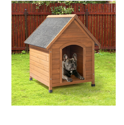 Waterproof Fir Dog House with Elevated Floor