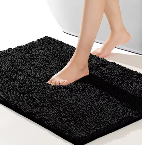 Chenille Non-Slip Plush Bathroom Carpet