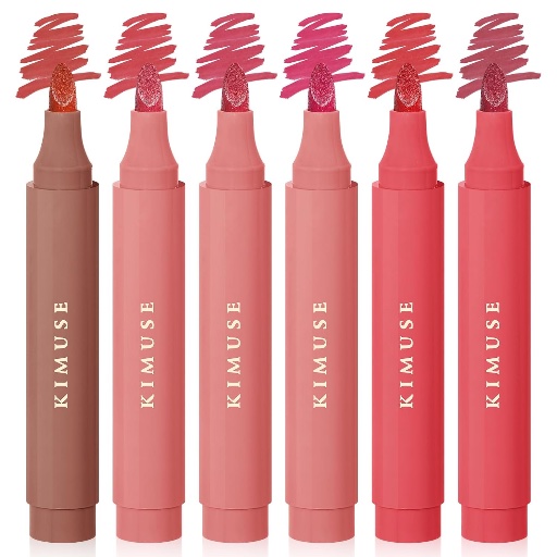 KIMUSE Lip Stain Tip Marker Set - 6pcs