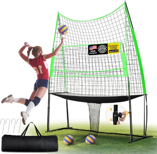 Adjustable Volleyball Serving & Spiking Training Net System