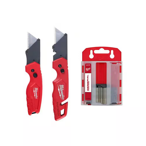 Milwaukee FASTBACK Folding Utility Knife Set with Blades
