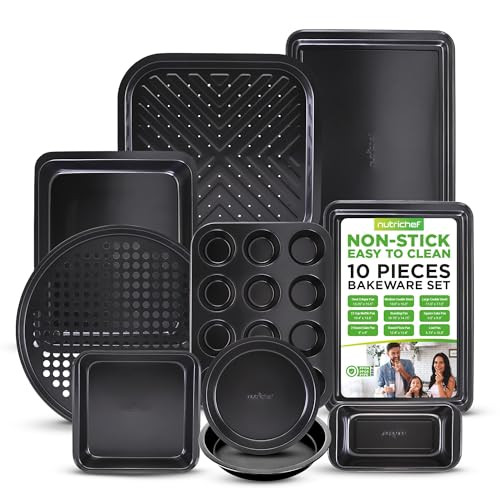 NutriChef 10-Piece Non-Stick Baking Set