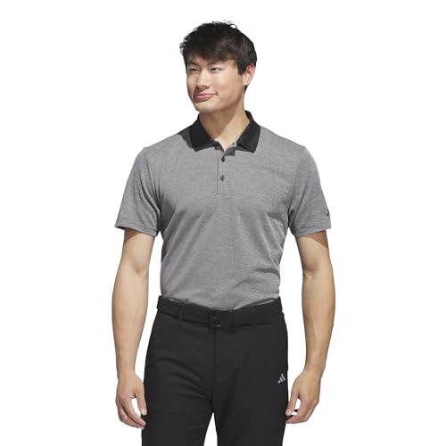 Adidas Men's Performance Heathered Polo Shirt