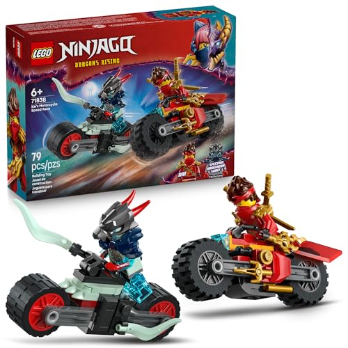 LEGO Ninjago: Dragons Rising Season 3 - Kai's Motorcycle Speed Race (71838, 79-Piece)